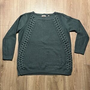 Evolution by Cyrus XL Sage-Blue Knit Sweater